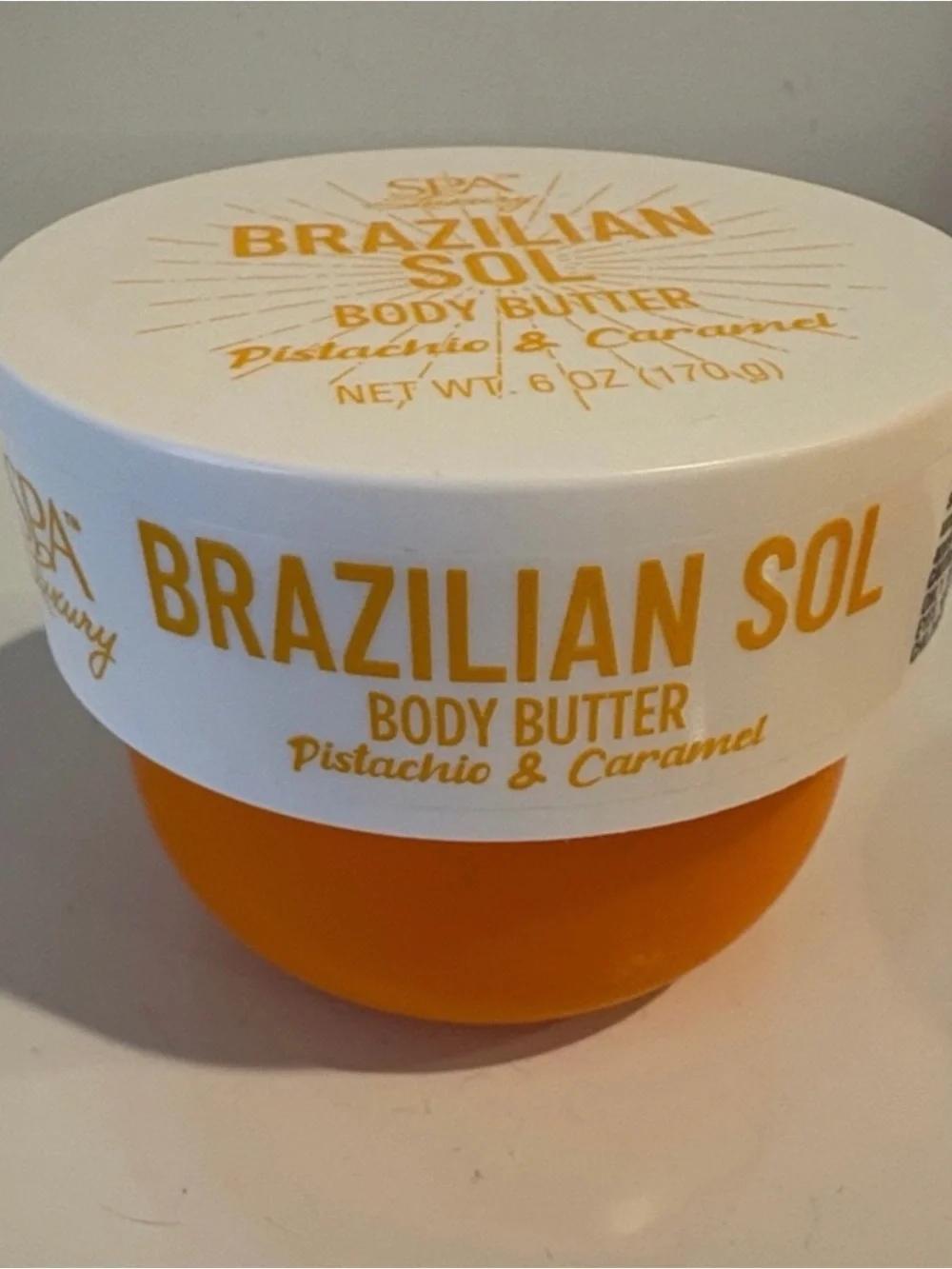 SPA Luxury Brazilian Sol Pistachio & Caramel Body Butter — NWT Sealed